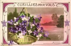 CPA Fantaisie Fleurs