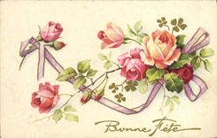 CPA Fantaisie Fleurs