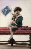 CPA Fantaisie Enfant Chat 
