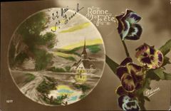 CPA Fantaisie Fleurs