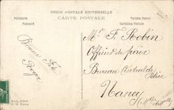 VINTAGE POSTCARD Fantasy Woman Plane Alsace Folklore