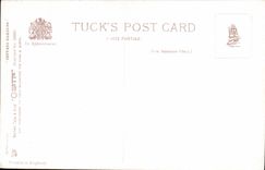 VINTAGE POSTCARD Fantasy Flowers Woman with the garden