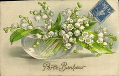 VINTAGE POSTCARD Fantasy Mugue Flowers