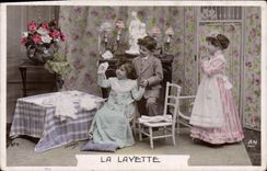 VINTAGE POSTCARD Fantasy Children Thin layer