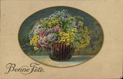 CPA Fantaisie Fleurs