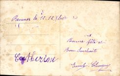 CPA Fantaisie Fleurs Ange