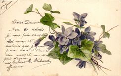 CPA Fantaisie Fleurs