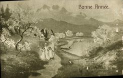 CPA Fantaisie Bonne annee