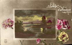 CPA Fantaisie Fleurs