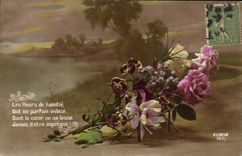 CPA Fantaisie Fleurs