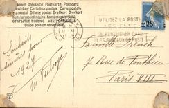 VINTAGE POSTCARD Fantasy Landscape Road in snow