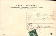 VINTAGE POSTCARD Fantasy Woman the bridge of the loves