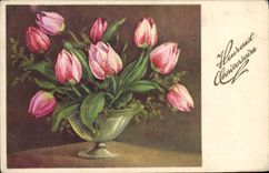 CPA Fantaisie Fleurs