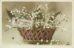 CPA Fantaisie Fleurs Muguet