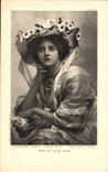 VINTAGE POSTCARD Fantasy Woman Closed Miss Ivv Lilian
