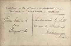 VINTAGE POSTCARD Fantasy Woman a kiss Clover