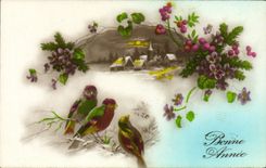 CPA Fantaisie Fleurs