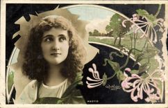 VINTAGE POSTCARD Fantasy Mastio Woman