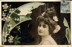 VINTAGE POSTCARD Fantasy Desprez Woman