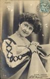 VINTAGE POSTCARD Fantasy Woman Jeanne Saulier