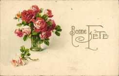 CPA Fantaisie Fleurs