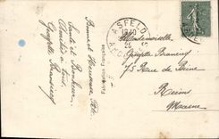 CPA Fantaisie Fleurs Fer a cheval