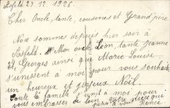 CPA Fantaisie Fleurs Noel