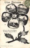 VINTAGE POSTCARD Fantasy Flowers Thought of Valfleury