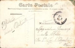 VINTAGE POSTCARD Fantasy Flowers Thought of Valfleury