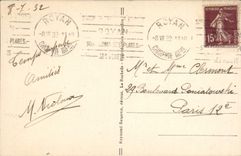 VINTAGE POSTCARD Beach of Pontaillac