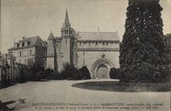 VINTAGE POSTCARD Sainte Radegonde Marmoutier Carries fortifiee known as gate of the Stick and turn of the guet has pinnacle