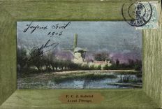 VINTAGE POSTCARD Fantasy PCG Gabriel Before the storm Windmill