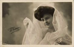 VINTAGE POSTCARD Fantasy Woman