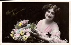 VINTAGE POSTCARD Fantasy Woman