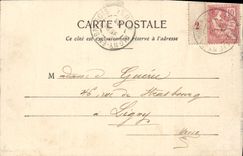 CPA Fantaisie La famille Durand au theatre Pendant l'entr'acte Eventail