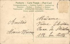 VINTAGE POSTCARD Fantasy Fleuirs Pink