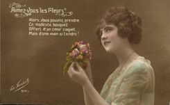 VINTAGE POSTCARD Fantasy Woman