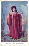 VINTAGE POSTCARD Fantasy Woman the lovesong a star of love