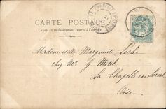 VINTAGE POSTCARD Fantasy Woman Swan