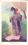 CPA Fantaisie Femme l'eventail japonais Nippon Japon 