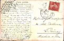 VINTAGE POSTCARD Fantasy Boat of sin