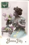 VINTAGE POSTCARD Fantasy Woman