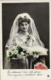 VINTAGE POSTCARD Fantasy Woman Marriage
