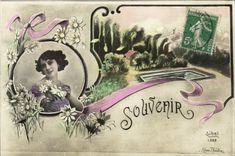 VINTAGE POSTCARD Fantasy Woman