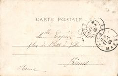 CPA Fantaisie Femme Le coquelicot