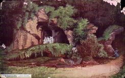 CPA Fantaisie Versailles Petit Trianon Grotte d'Apollon