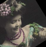 VINTAGE POSTCARD Fantasy Child Champagne