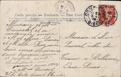 VINTAGE POSTCARD Fantasy Child Champagne