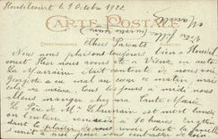 Flores de la fantasía de la POSTAL de la VENDIMIA