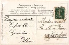 Paloma de las flores de la fantasía de la POSTAL de la VENDIMIA